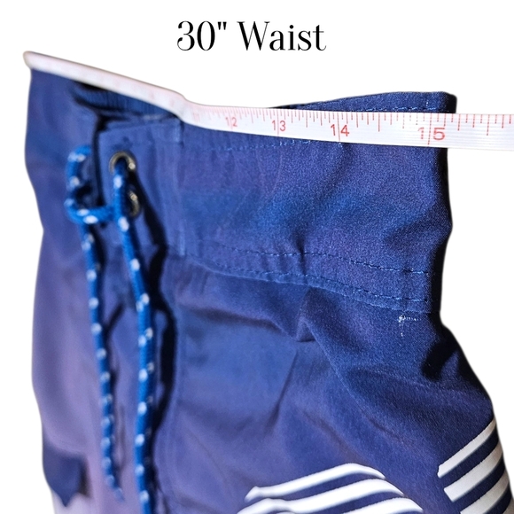 Ecko Unltd Men’s Board Shorts Size M 30” Waist Blue Gradient Swim Trunks y2k - Picture 14 of 16